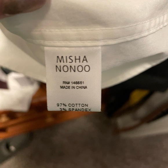 Misha Nonoo Button Down shirt; Size 12, White - Picture 8 of 8